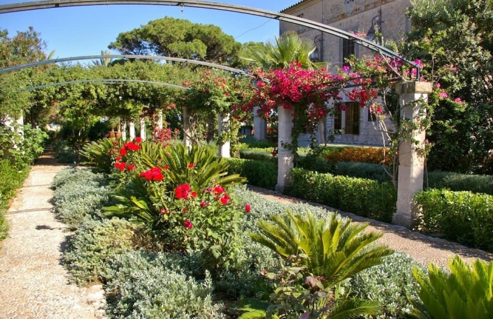 Details des Gartens auf der Finca Cal Reiet - Mallorca - Gartencenter Viveros Pou Nou