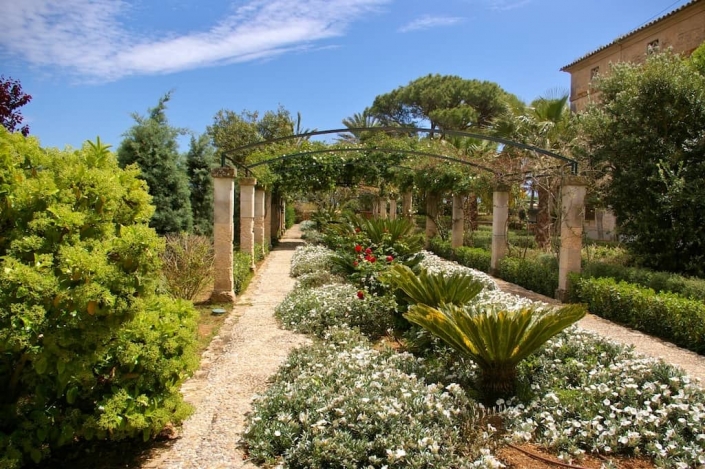 Details des Gartens auf der Finca Cal Reiet - Mallorca - Gartencenter Viveros Pou Nou