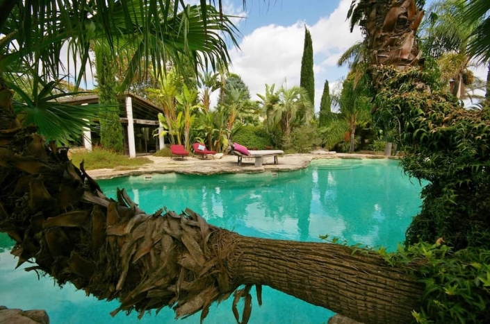 Construcción jardín en la finca Sa Mesquida, Mallorca - Viveros Pou Nou