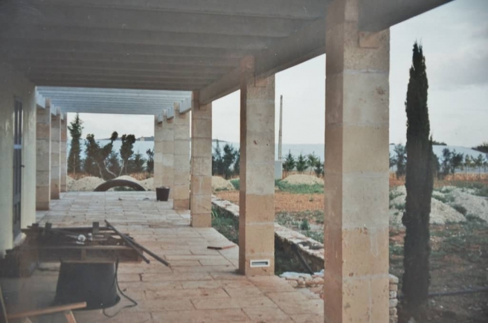 Construcción jardín en la finca Sa Mesquida, Mallorca - Viveros Pou Nou