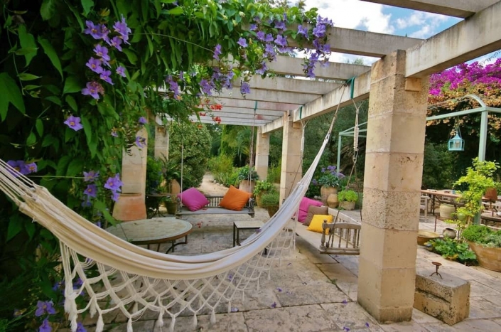 Detalles del jardín de la finca Sa Mesquida, Mallorca - Viveros Pou Nou